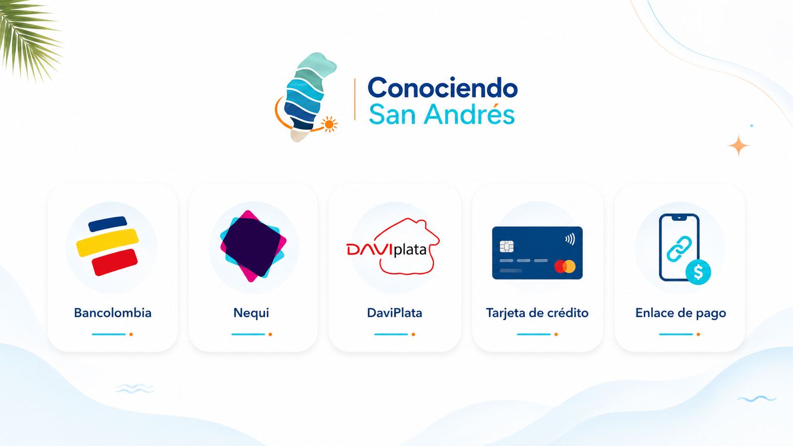 Métodos de pago disponibles
